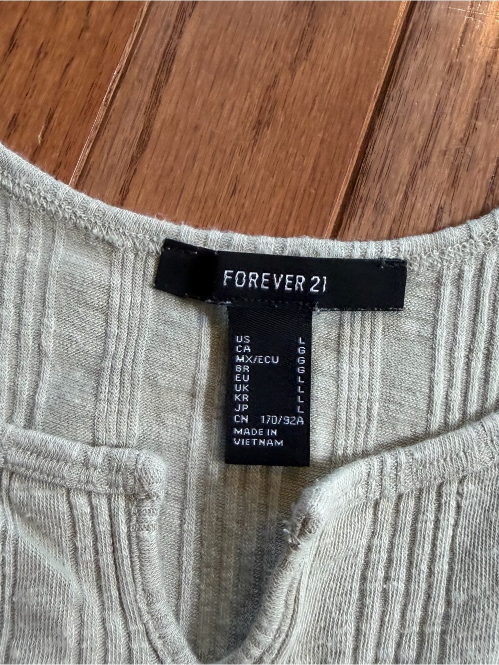 Forever 21 Ribbed Scoop-Neck Cream Crop Tank - Picture 2 of 3